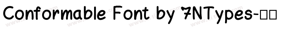 Conformable Font by 7NTypes字体转换